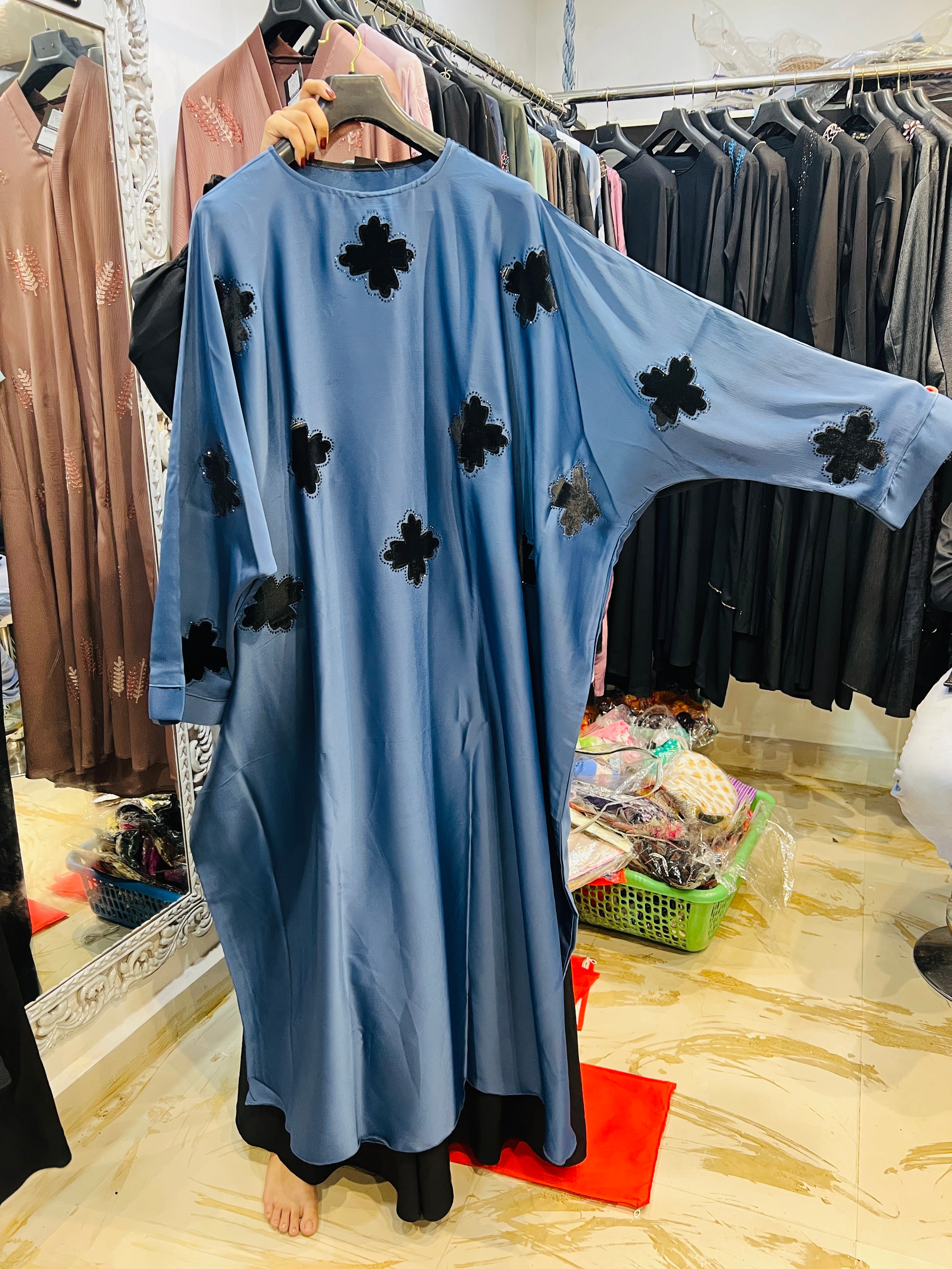 Amal Ocean Blue Abaya